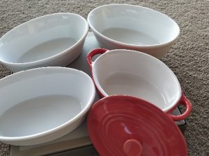 1：グラタン皿又はデザート皿