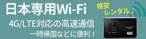 日本帰国時Wifiレンタル