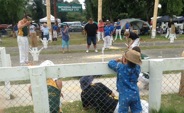 薪割りコンテスト