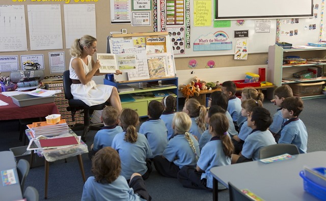 オワイロア小学校の授業風景
