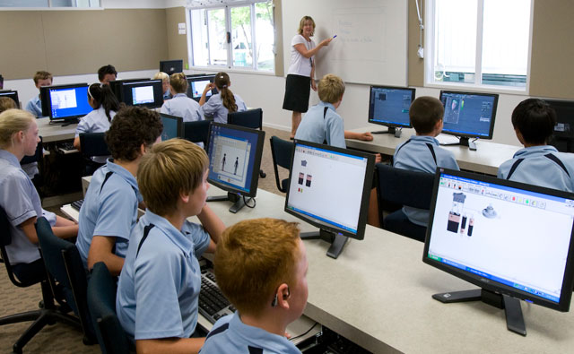 グレンダーウィー小学校の授業風景