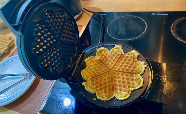 ワッフルメーカーを使ってみた