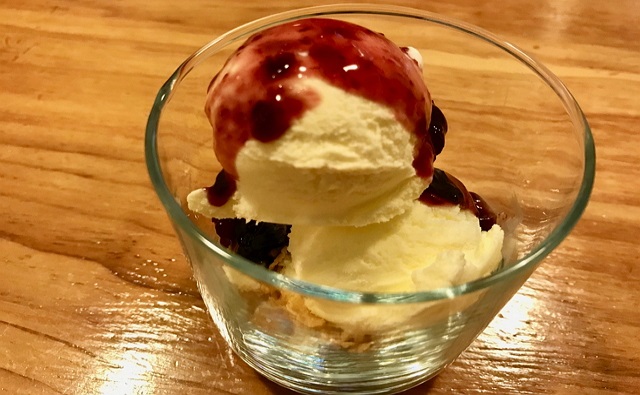 自家製バニラアイス