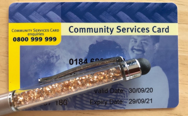 Community Services Card